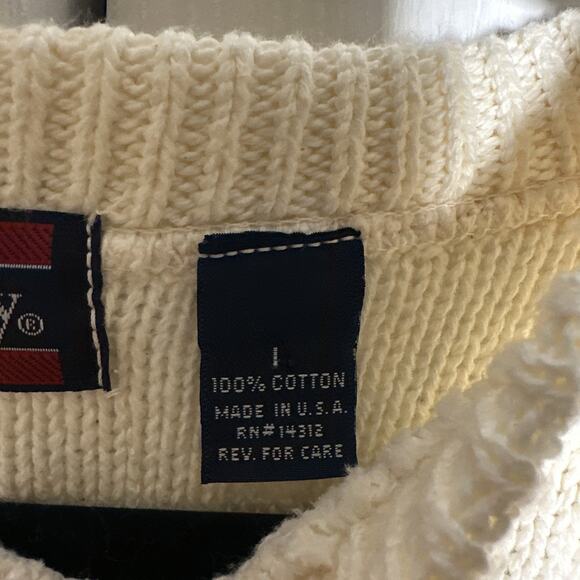 Vintage Hathaway Sport Men’s Large Golf Sweater Beige Made In USA - Picture 4 of 8